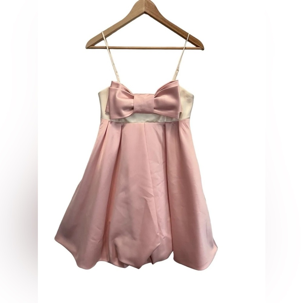 Betsey Johnson Early 2000s Pink Bow Bubble Dress NWT Size 8 - Picture 2 of 16